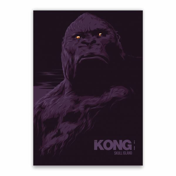 Kong Skull Island Portrait Poster - A1