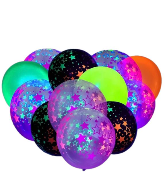 Disco Glow in the Dark Balloon Party Accessory - 20 Pieces