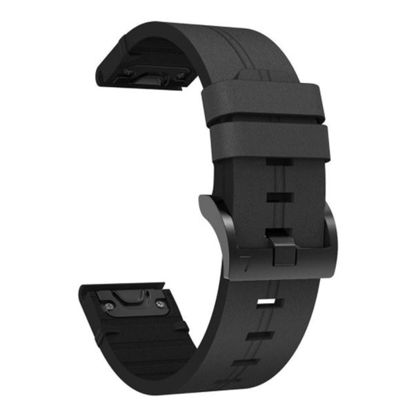 FocusFit Quick Fit Leather Strap For Garmin Fenix5/6/7 Forerunner 955 22mm