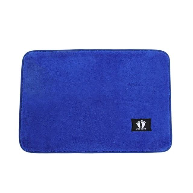 Water Absorbent Washable Bathroom Non Slip Microfiber Bath Mat | Shop ...