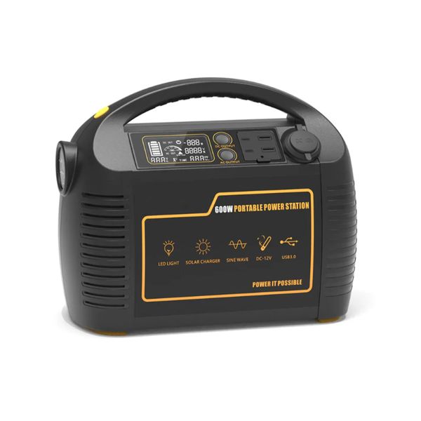 600W Portable Power Station Mobile Power Generator Solar Generator Battery
