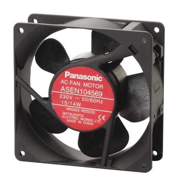 Panasonic (ASEN10416) AC Axial Fan, 230V, Square, 120 mm, 38 mm