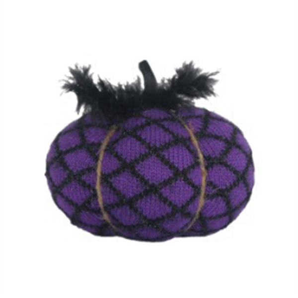 Halloween Pumpkin Pillow Decor 3D Pumpkin Throw Pillow Purple