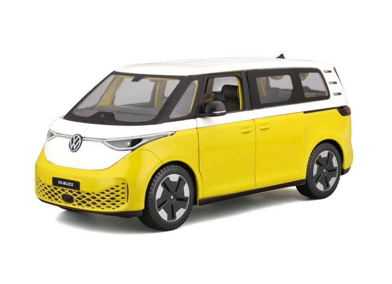 Maisto 1/24 Scale 2023 Volkswagen ID Buzz - White/Yellow (19.7cm Long)