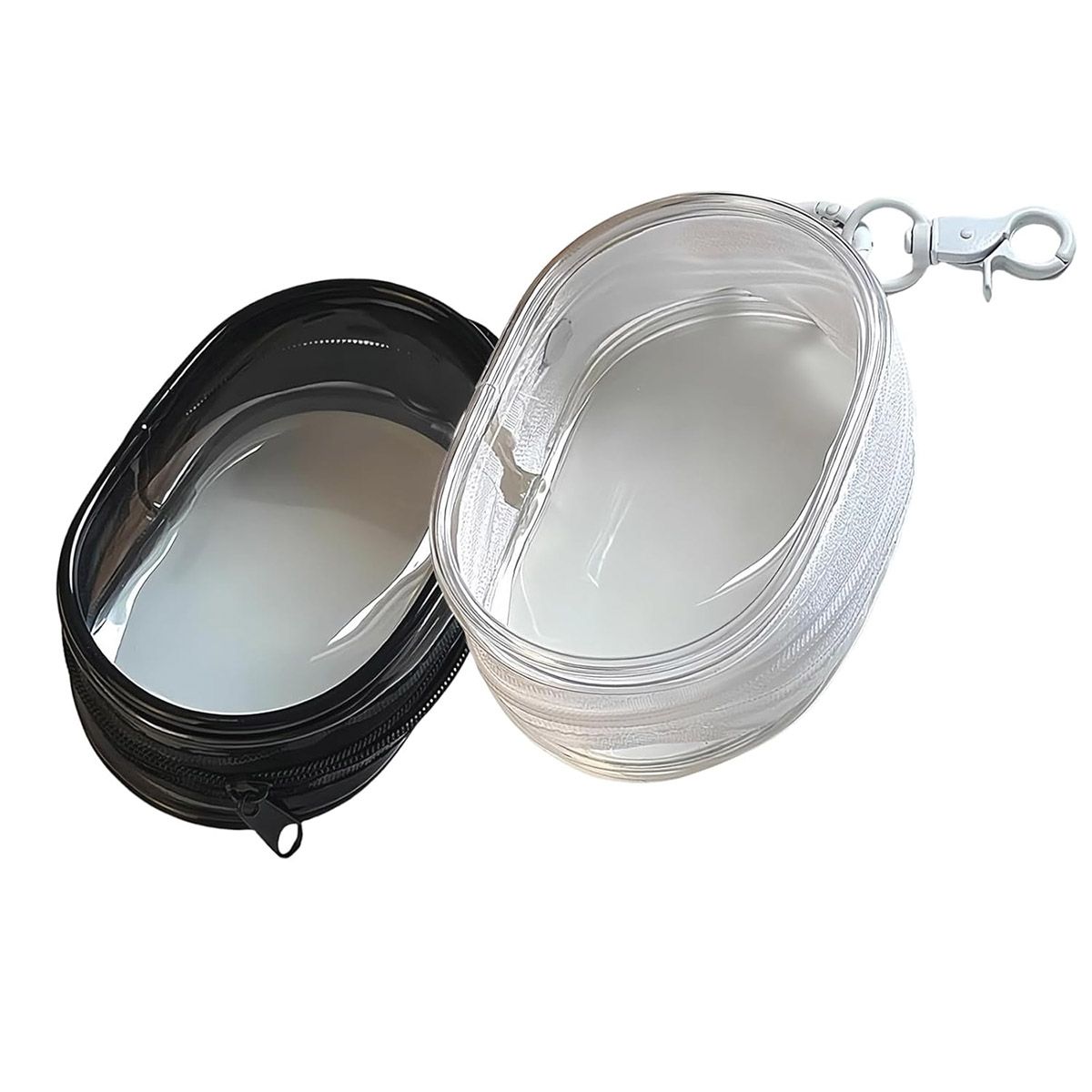 2PCS Cable Storage Bags Mini Clear Zipper Storage Bag Charger Organizer