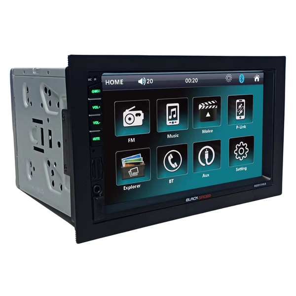Blackspider BSDD1310LB 2DIN Long Bass Media Player with BT/USB/AUX