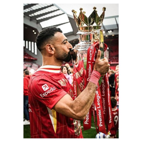 Mo Salah - Premier League Trophy Poster - A1