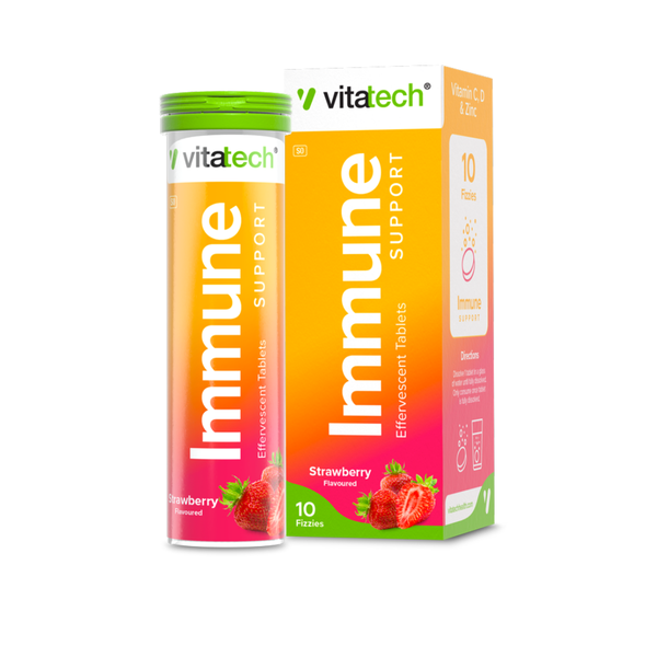 Vitatech Vita+ Immune Effervescent Strawberry 10 Fizzies