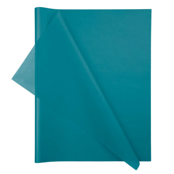 Wrapping Tissue Paper - 24 Sheets Peacock Blue - Eco-friendly &amp; Recyclable