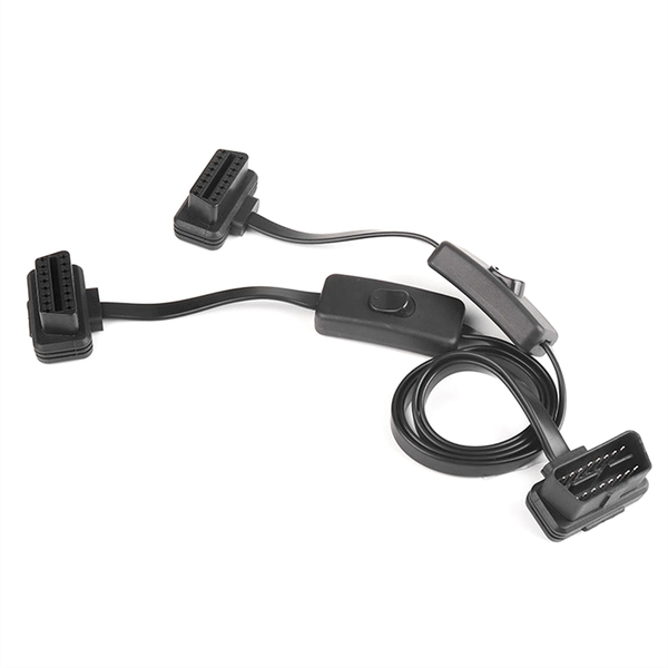 60Cm Long Obd2 16Pin with Switch Extension Cable Compatible with Universal