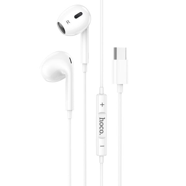 Hoco. Type-C wired earphones with microphone M101 | Shop Today. Get it ...