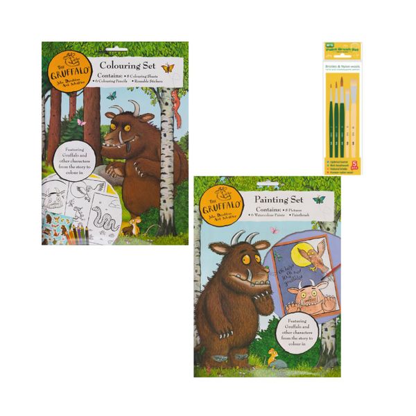 The Gruffalo Art Activity Set with Colouring and Painting Set for Ages 3+