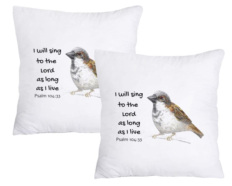 Scatter Cushion Cover Set - I will sing to the Lord