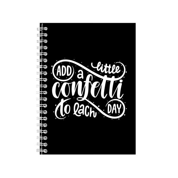 Confetti Wire Bound Notebook Gift Idea Writing Books A4 Notepad