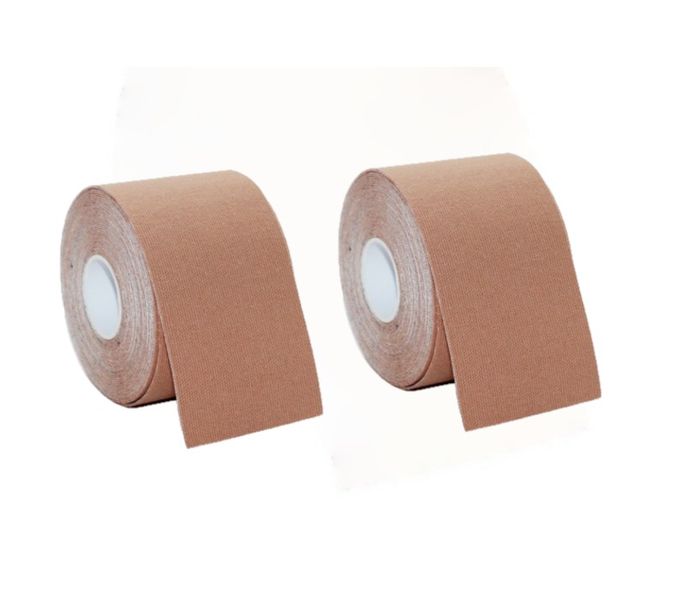 Twin pack Boob Tape, 2 Rolls of 5M By 5cm - Beige