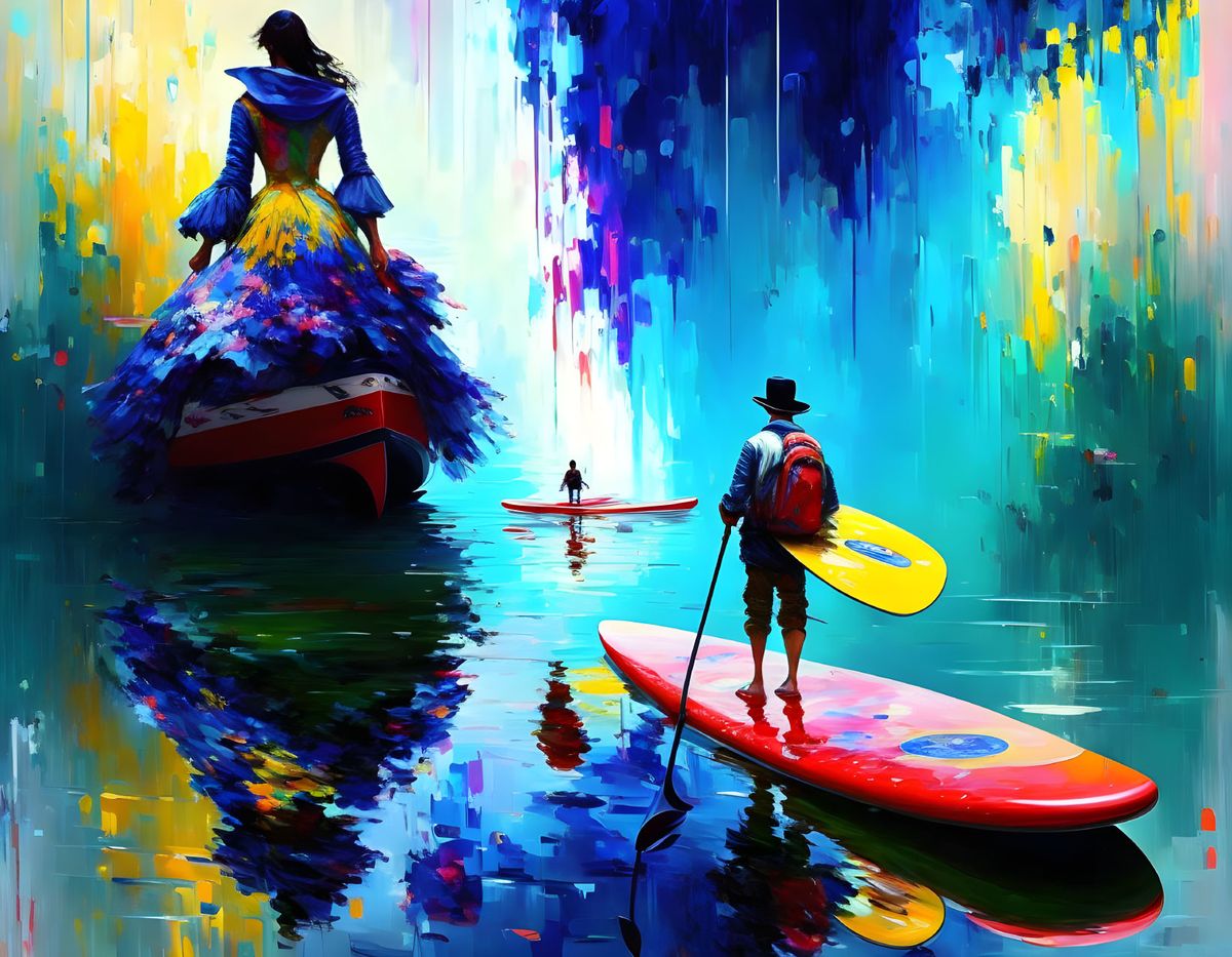 Canvas Wall Art - Surf Journey Artwork