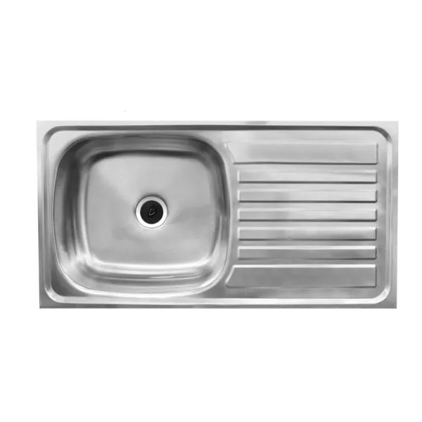 Kitchen Sink Single Bowl Single Drainer Drop In Stainless Steel L750Xw400Mm