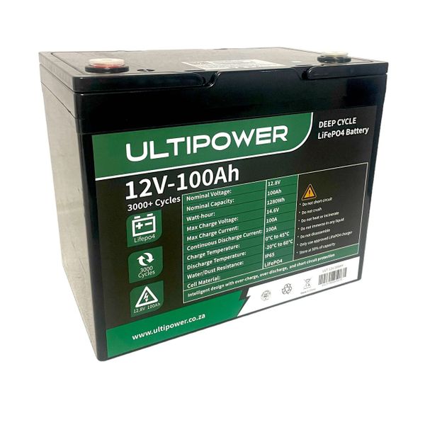 Ultipower 12V 100AH LiFePo4 battery