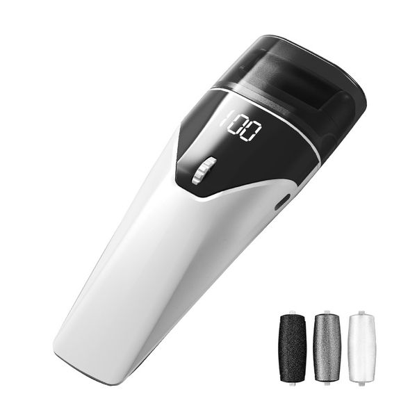 Rechargeable Electric Foot Callus Remover with 3 Heads &amp; LED Display