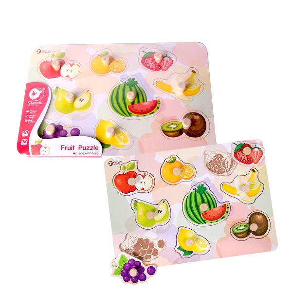Classic World Fruit Peg Puzzle 9 Piece