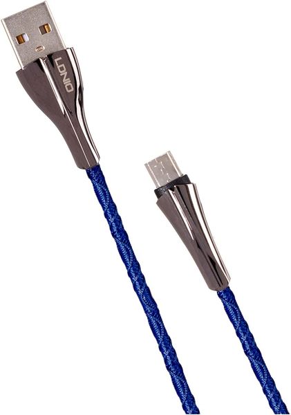 LDNIO LS461 7 Colors LED 2.4A Fast Charging Micro USB Cable 1M - Blue