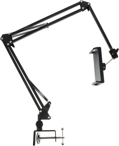 Adjustable Bedside Phone Holder Arm Clamp Mount Stand