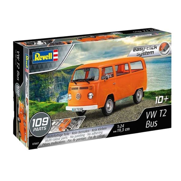 1/24- VW T2 Bus (Easy Kit) Revell 07667-109Parts