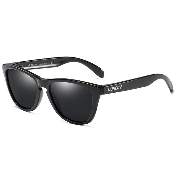 Dubery High Quality Polarized Ladies Sunglasses - Wayfarer Black &amp; Green