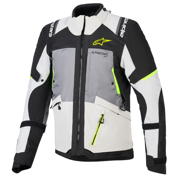 Alpinestars Andes V4 Drystar Jacket - Dark Grey/Black/Yellow Fluo