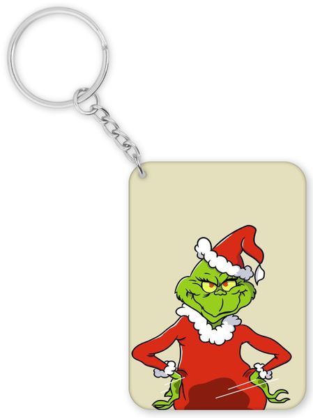The Grinch Attire Birthday Christmas Inspiration Gift Keyring