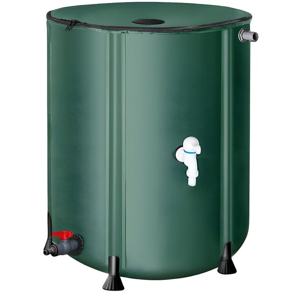 100L Large Rain Barrel Water Collection System Folding Water Storage Tank