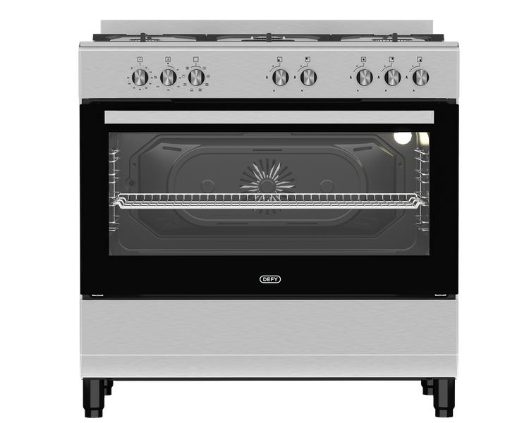 Defy 90cm New York Multifunction Range Cooker withThermofan+ Inox DGS904