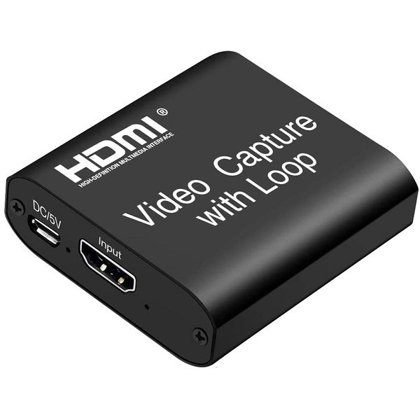 HDMI to USB Capture Card with Audio Video Capture and Loop Output