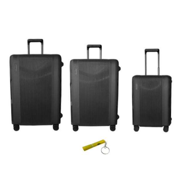 LC110T Trolley Luggage Suitcase Set 55/65/75 With MXM Keyring Flashlight