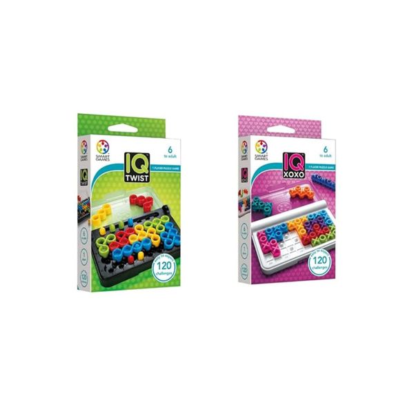 SmartGames IQ Logic Bundle: IQ XOXO &amp; IQ Twist (2-Pack)