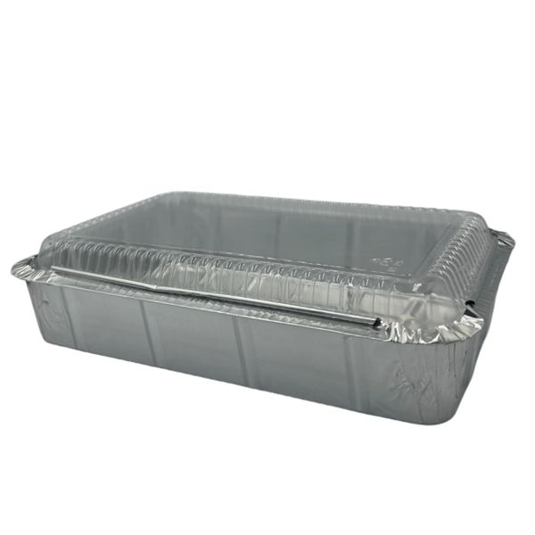 Foil Container with Clear Lid - 1000ml Disposable Takeaway Combo (50 Pack)