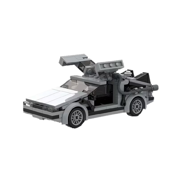 DMC DeLorean Time Machine Inspired Building Block Set - BTTF (214 Pieces)