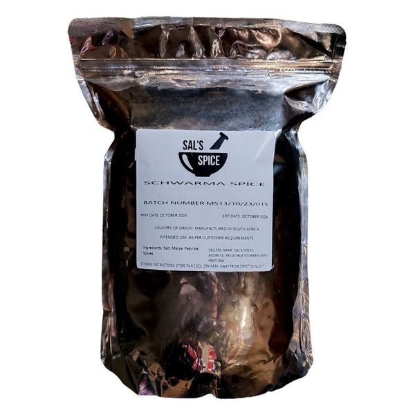 Sal's Spice Schwarma Spice - 25kg