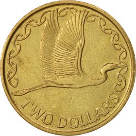 1991 New Zealand 2 Dollars Queen Elizabeth II 3rd Portrait | Shop