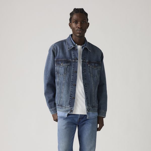 Levi's® Men's Relaxed Trucker Jacket-Med Indigo - Worn In