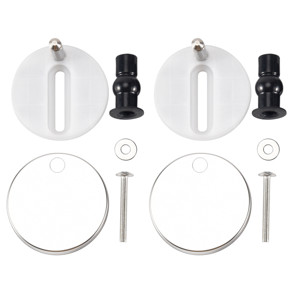 2 Pcs New Sets Toilet Seat Screws Top Fix Hinge Pack Compatible with None