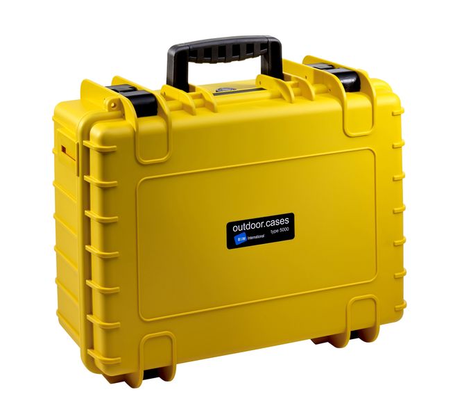B&amp;W Intl. Outdoor Case 5000 With Dividers - Yellow