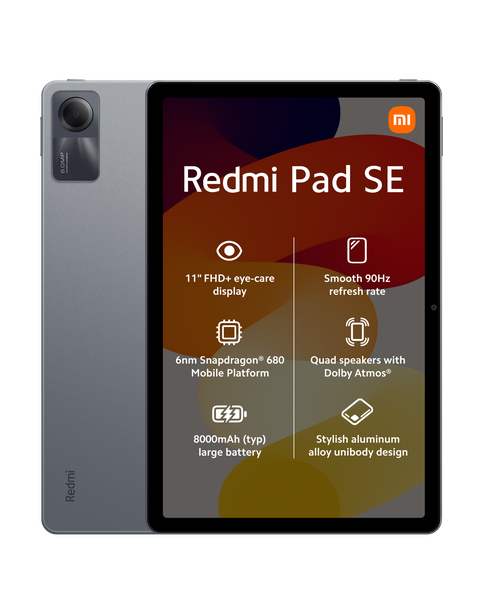 Xiaomi Redmi Pad SE 11" Tablet - Graphite Grey (4GB RAM + 128GB)
