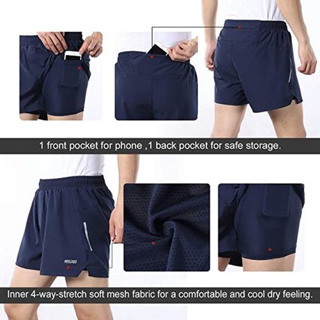Men's Cell Phone Pocket Shorts