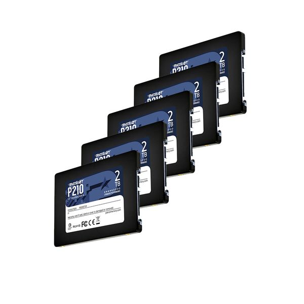 Patriot P210 2TB SATA III SSD Drive (5 Pack)