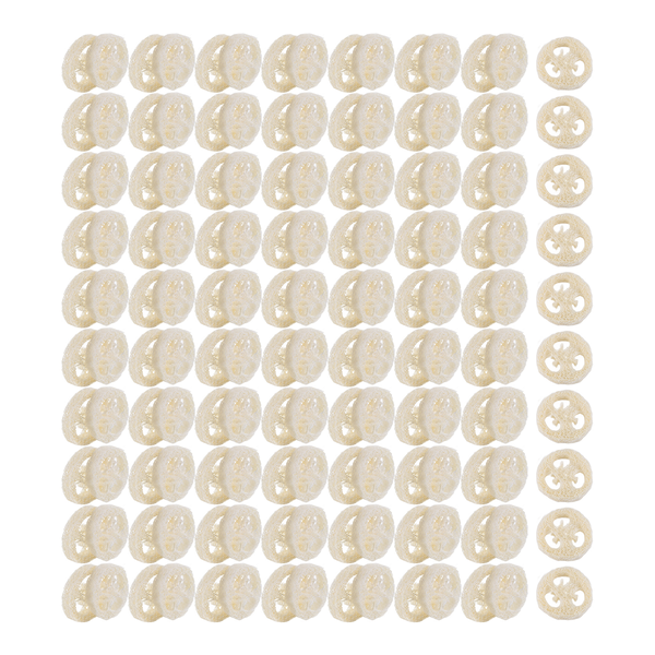 150Pcs Natural Loofah Slices Handmade Loofah Soap Box Tools Cleaner