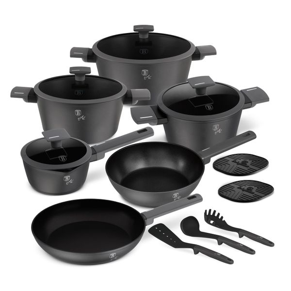 Berlinger Haus 15-Piece Titan Pro Non-Stick Cookware Set
