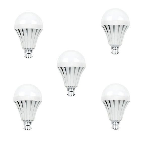 Rechargeable Led 7w B22 - Cool White - 5 Pack