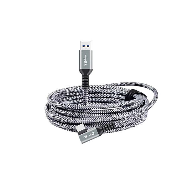 Braided Elbow 5m USB to USB Type C Link Cable Oculus Quest 1 &amp; 2 - Gen 3.2