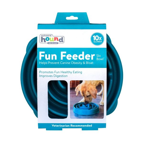 Outward Hound - Fun Feeder Teal - Large